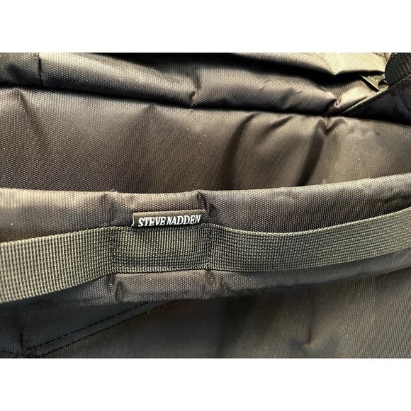 Steve Madden Black Casual Water Resistant Polyester Backpack (MM-066) 22"x18" - Picture 6 of 12